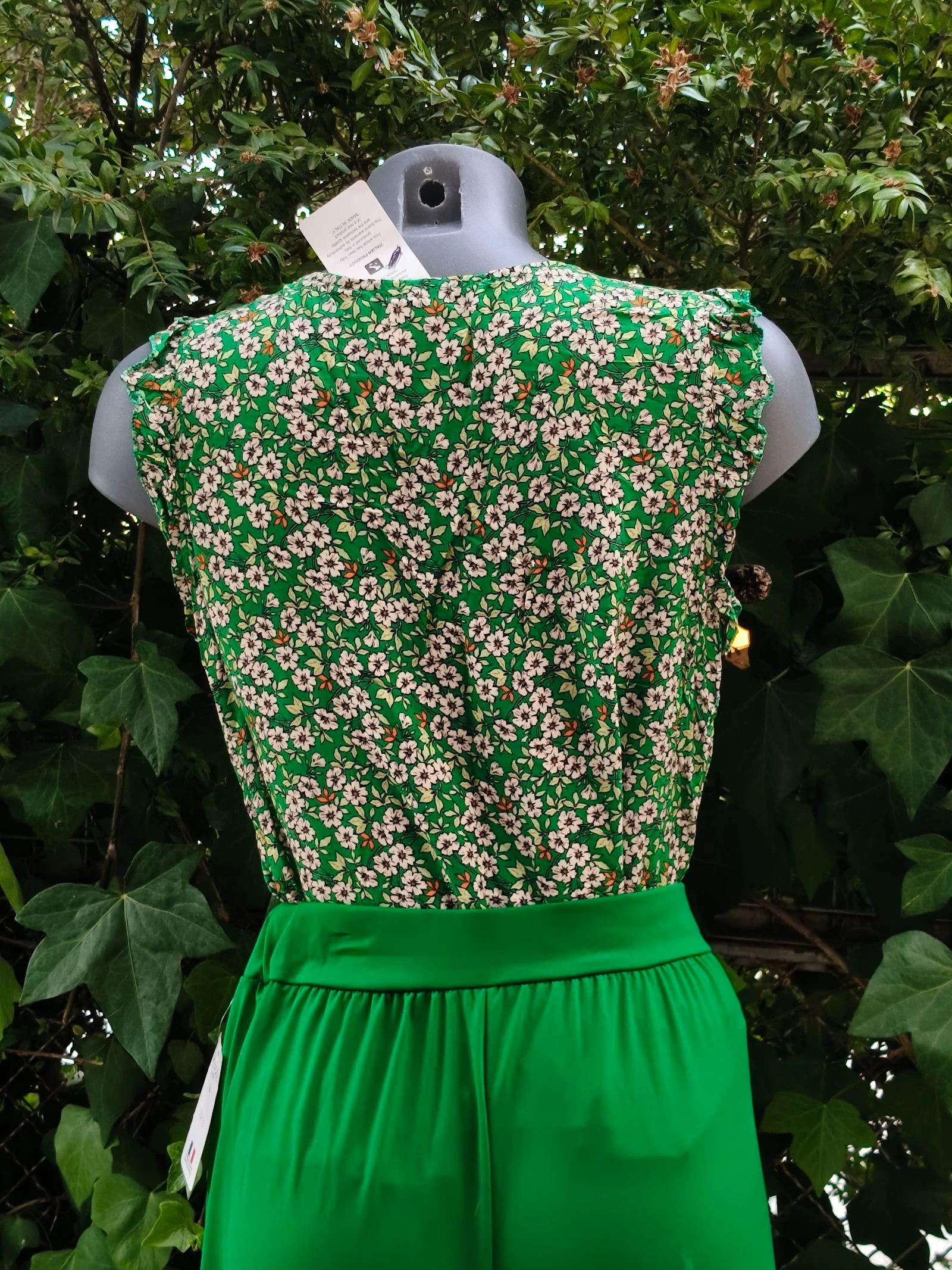 Groene blouse met bloemenprint – photo 4